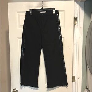Tractr Wide Leg Jeans Size 8 Black Streetwear